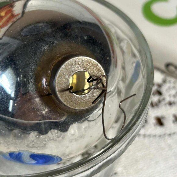 MCM hand painted mercury glass Christmas ornament - Picture 6 of 10